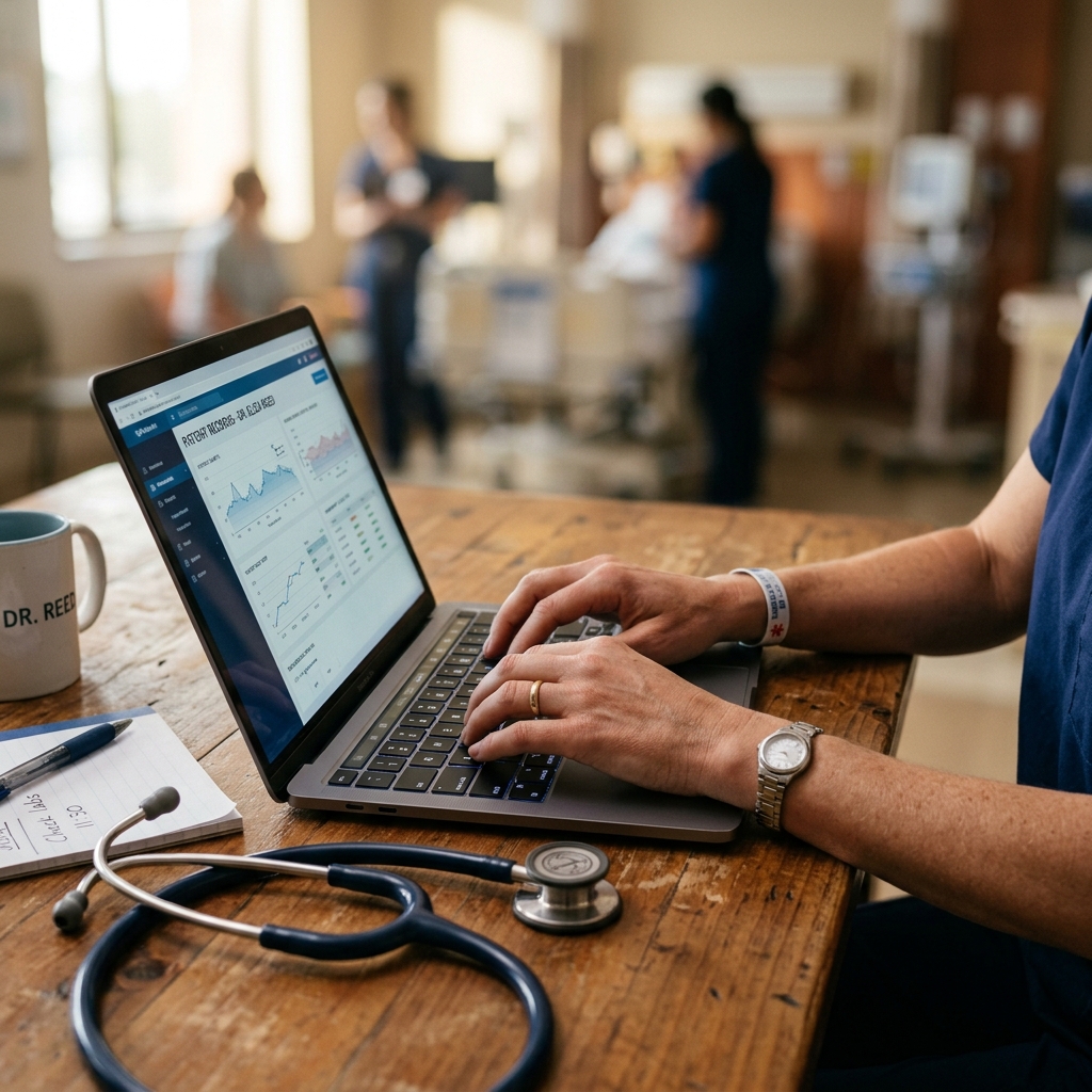 Doctor using AI